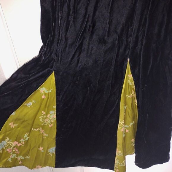 Vtg Toots Dierre Womens‎ Sz Medium Black Velvet 2 Pc Jacket Maxi Skirt - Picture 10 of 15